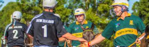 A friendly handshake between New Zealand and South Africa.