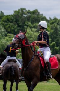 U16 polocrosse player